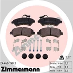 Zimmermann Brake Pad Set, Disc 24466.190.3. Fixed Price $77.59.