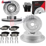 Front Rear Disc Rotors Brake Pads Kit Subaru Forester Legacy Outback Impreza. Fixed Price $135.99.