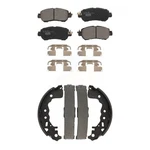 Transit Auto KTN-100875 Brake Pad Sets 4-WHEEL Front & Rear For Nissan Versa. Fixed Price $90.17.