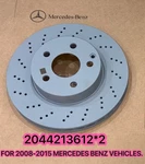 Gen Mercedes Front Disc Brake Rotors 295MM For C230 C250 C300 2044213612 Usa. Fixed Price $210.00.