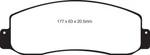 Ebc Brakes Disc Pad Set ED91777. Fixed Price $191.94.