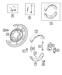Genuine Mopar Brake Backing Plate Right 68407423AA. Fixed Price $66.43.