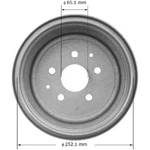 Bendix PDR0446 Brake Drum Cast Iron, 8.86 Inch Diameter, 5 Lug Holes. Fixed Price $111.67.