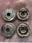 Vintage 1950S Ford F100 Front Brake Assy Bendix Backing Plates With Drums & Hubs. Fixed Price $299.99.