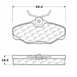 Disc Brake Pad Set-c-tek Ceramic Centric 103.06100. Fixed Price $26.23.