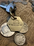1970 Dodge Charger R/t Brass Key Fob Chrysler Mopar. Fixed Price $14.95.