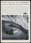 1957 Chevrolet Station Wagon General San Martin Highway Andes Photo Print Ad. Fixed Price $29.97.