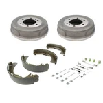 Rear Brake Drums Shoes W/ Hardware Kit For 98-04 Nissan Frontier 2.4L Rwd. Fixed Price $187.95.