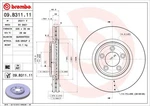 Brembo 09.B311.11 Brake Disc For Daimler, Jaguar. Fixed Price $109.39.