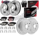 Front Rear Drilled Rotors Brake Pads Subaru Forester Legacy Outback Impreza. Fixed Price $135.99.