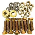 10 Pcs Grade Heavy Duty Hex Bolts Nuts Washers Coarse 3/816X11/4 Inch. Fixed Price $28.60.