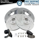 Front & Rear Brake Pad Rotor,shoe Drum Kit Fits 2003-2008 Subaru Forester. Fixed Price $209.85.
