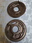 1970-1976 Datsun 240Z 260Z 280Z Rear Drum Brake Backing Plates Very Nice. Fixed Price $99.95.