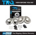 Trq Front & Rear Posi Ceramic Disc Brake Pads Rotors Kit For Lacrosse Malibu. Fixed Price $239.95.