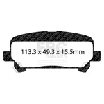 Ebc Disc Brake Pad Set - Rear Greenstuff Street Sport Fmsi D1806 2015 And Up Fit. Fixed Price $117.16.