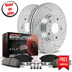 Powerstop K1616 Rear Brake Disc And Pad Kit 5 Lugs For 08-12 Chevrolet Malibu. Fixed Price $218.99.