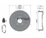 2PCS Brake Drum Textar 94032800 For Rover Freelander. Fixed Price $234.67.