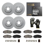 Front & Rear Geomet Brake Rotors + Pads For 2013-2016 2017 Hyundai Veloster. Fixed Price $215.51.
