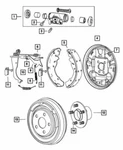Genuine Mopar 2007-2017 Chrysler Sebring Rear Brake Drum Shoe Kit 5191306AA. Fixed Price $84.23.