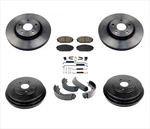 Front Brake Rotors & Pads Rear Drums Shoes Springs For Honda Odyssey 1999-2001. Fixed Price $336.00.