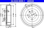 Ate Brake Drum For Bmw E30 34211156297. Fixed Price $47.11.