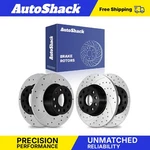 Front Rear Drilled Slotted Brake Rotors For Volkswagen, Jetta 2005-2018. Fixed Price $116.00.