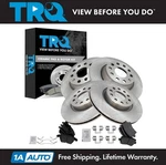 Trq Front & Rear Premium Posi Ceramic Disc Brake Pad Rotor Kit For Volkswagen. Fixed Price $236.95.