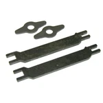 Rear Axle 1/2 Drum Brake Backing Plate Shoe Space Bar And Washer 1964-74 4PC. Fixed Price $25.00.