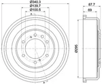 Brake Drum-le Hella-pagid 355302621. Fixed Price $116.95.