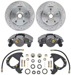 1955-57 Full Size Front Disc Brake Conversion Set With 10-3/4" Drilled/slotted. Fixed Price $802.99.