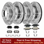 Front Rear Drilled Brake Rotors Pads For Chevy Cobalt Hhr G5 G6 Pursuit. Fixed Price $157.98.