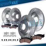 Front Rear Drilled Slotted Rotors Ceramic Brake Pads For 1999 2000 Honda Civic. Fixed Price $128.15.