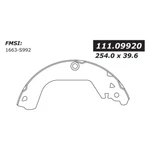 Centric Rear Brake Shoes Set For Chevrolet Cruze 2011 2012 2013. Fixed Price $73.82.