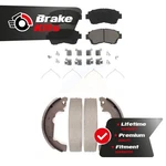 Front Rear Ceramic Brake Pads And Drum Shoes Kit For 1998-2003 Toyota Sienna. Fixed Price $57.08.