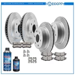 Brake Pad Rotor Front 305MM Rear 325MM For Chevy Silverado Gmc Sierra 1500 Yukon. Fixed Price $235.92.