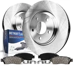 Detroit Axle Front Disc Rotors + Ceramic Brake Pads 2007-2014 Ford Ed. Fixed Price $147.95.