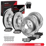 For 2006-2018 Toyota RAV4 296MM Front & 281MM Rear Brake Rotors + Ceramic Pads. Fixed Price $139.99.