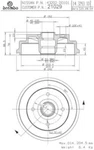 Rear Brake Drum, Pair (2) - Oe Replacement Brembo 21029. Fixed Price $59.95.