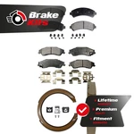 Front Rear Ceramic Brake Pads & Parking Shoes Kit For 1997-2005 Chevrolet Blazer. Fixed Price $105.14.