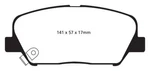 Ebc Brakes DP31856C Low Dust Redstuff Is Superb Pad For Fast Street Use. Fixed Price $170.42.