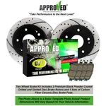 Rear Drilled & Slotted Disc Brake Rotors With Pads 2012-2018 F150. Fixed Price $122.99.