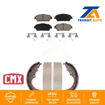 Front Rear Ceramic Brake Pads And Drum Shoes Kit For 2004-2010 Toyota Sienna. Fixed Price $64.94.