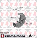 Lordco - Zimmerman 600195000 Brake Drum. Fixed Price $45.08.