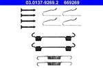 03.0137-9269.2 Ate Accessory Set, Parking Brake Shoes For Chrysler, Mercedes-benz. Fixed Price $15.12.