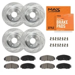 Front & Rear Drilled Brake Rotors + Pads 2013-2014 Ford Focus. Fixed Price $226.86.