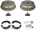 Rear Brake Drums Shoes Springs Wheel Cylinders For Toyota Sienna 1998-2003. Fixed Price $286.00.