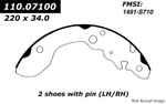 Centric Drum Brake Shoe For Tracker, Sidekick, X-90 111.07100. Fixed Price $53.26.