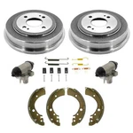 Rear Brake Drums Shoes Wheel Cylinders Hardware Kit For 96-00 Honda Civic. Fixed Price $150.95.