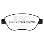 Ebc Brakes DP32212C Redstuff Ceramic Low Dust Pads Fits 14-18 500. Fixed Price $139.69.