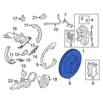 For Audi E-tron Gt 2025-2026 9Y0615601B Rear Disc Brake Rotor. Fixed Price $347.79.